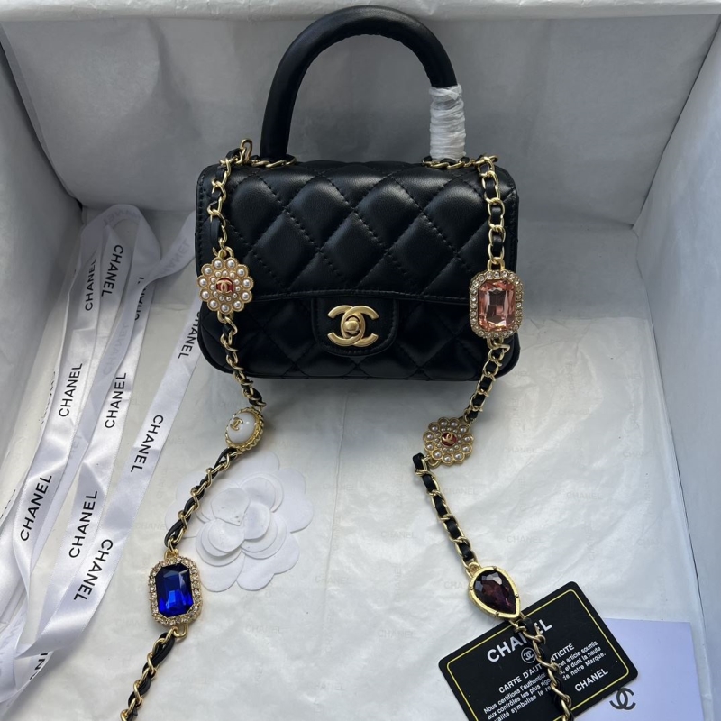 Ch**el top handle bags